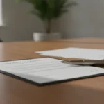 Contrat de prestation de service et stylo posés sur un bureau professionnel